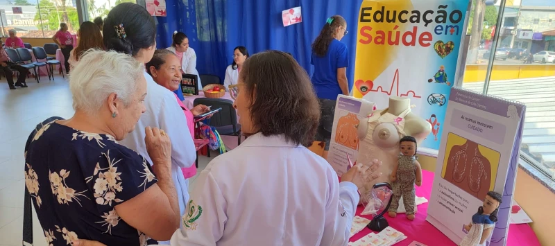 Sesc em Castanhal promove manhã de prevenção, autocuidado e bem-estar em alusão ao Outubro Rosa 